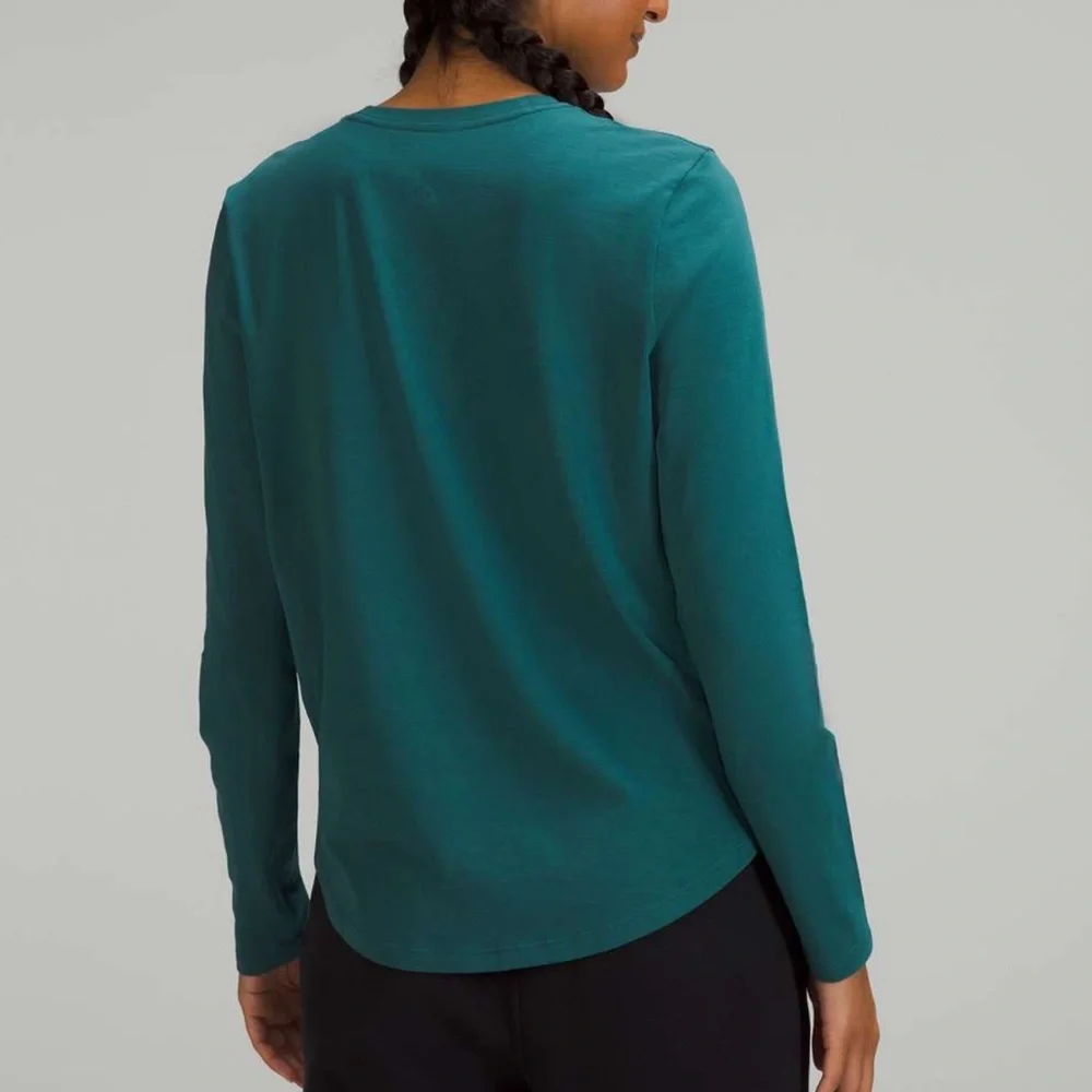 Lululemon Love Long Sleeve Shirt Jasper Green 18 - Picture 2 of 8